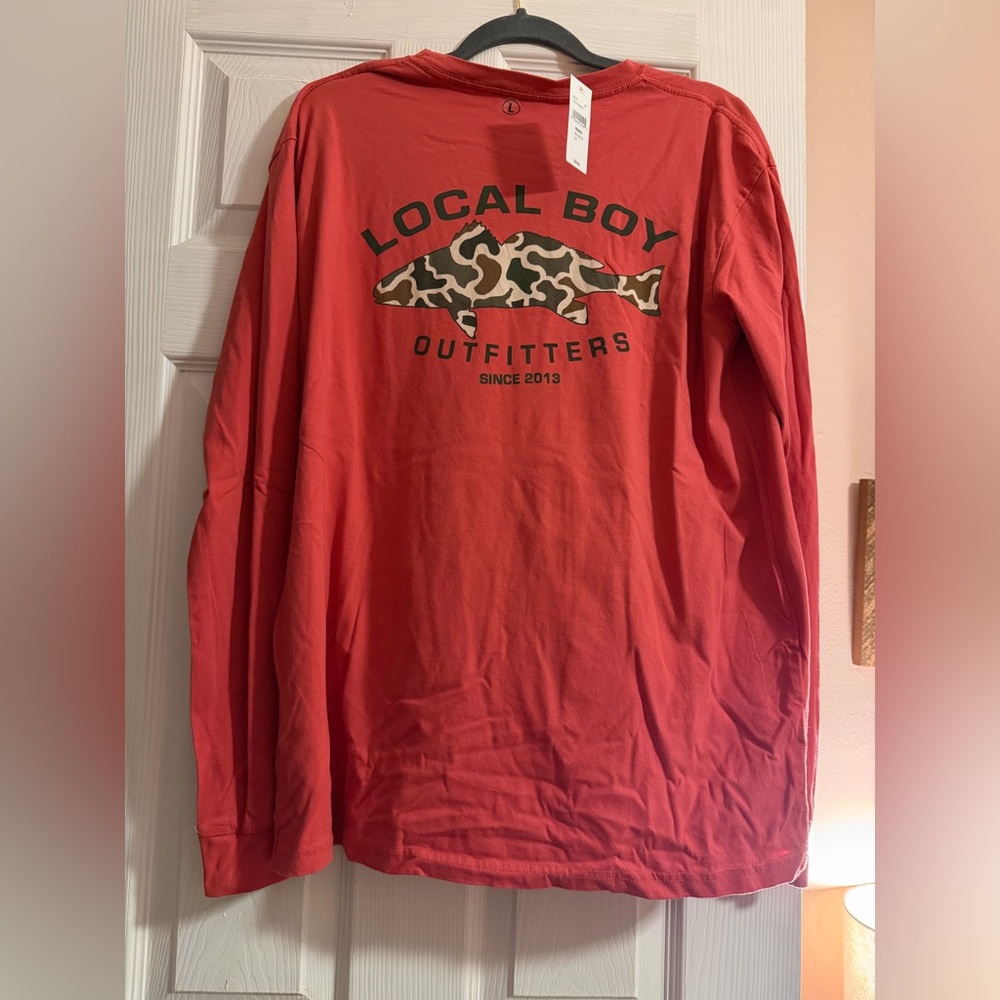 Local Boy Outfitters Red Long Sleeve Shirt